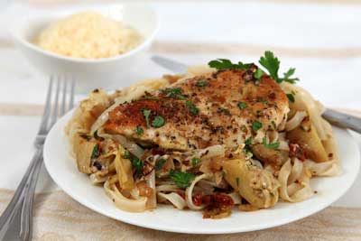 Lemon Chicken with Sun Dried Tomatoes  Recipe