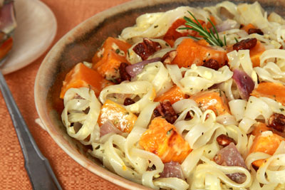 Roasted Butternut Squash with Notta Pasta 