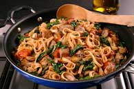 Spinach, Mushroom and Sausage Notta Pasta Recipe