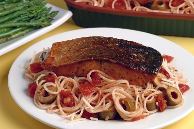 Picante Pasta with Salmon Recipe