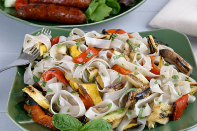Grilled Vegetables with Pasta